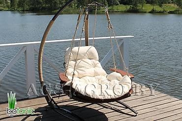 подвисное кресло: Садовые качели Металл, Со спинкой, С крышей — 4