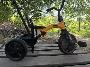 emo robot: Детский трёхколёсный велосипед с родительской ручкой - Тип — 2