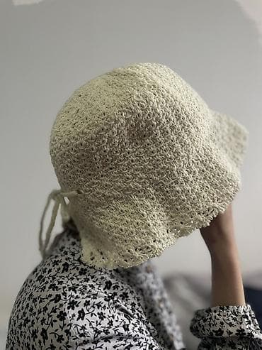 шляпа панама: Шляпа, Панама, Осень-весна, Вязаная модель — 3