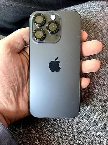 IPhone 15 Pro, Б/у, 256 ГБ, Black Titanium, Зарядное устройство, 91 %