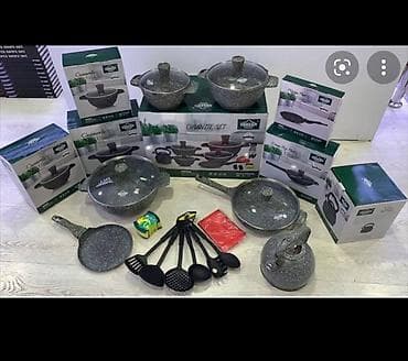набор uakeen отзывы: Набор кухонной посуды Uakeen Granite Cookware — комплект из 21 — 2