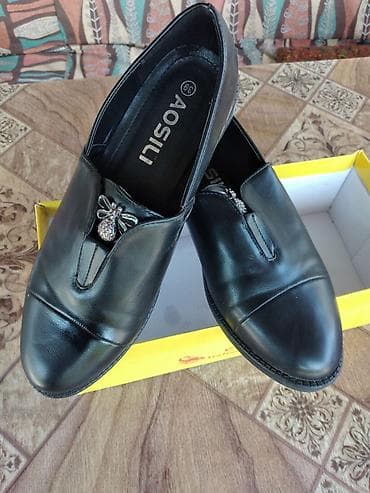 osiris d3: Женские туфли-лоферы AOSILI, размер 39. - Цвет: чёрный б/у - Материал — 1