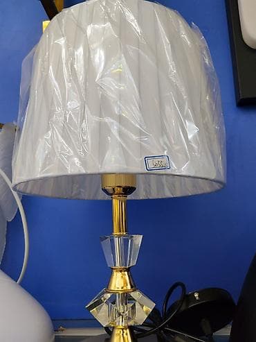 study lamp: Настольная лампа с абажуром и кристальными элементами - Тип — 1