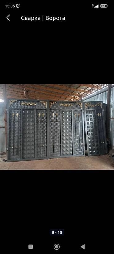 секционные вороты: Кованые металлические ворота и калитки - Изготовление ворот и калиток — 1