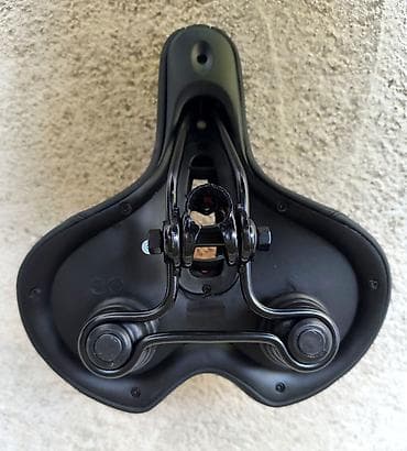 эшка донголок: Седло для велосипеда FOREVER с анатомическим вырезом и пружинной — 3