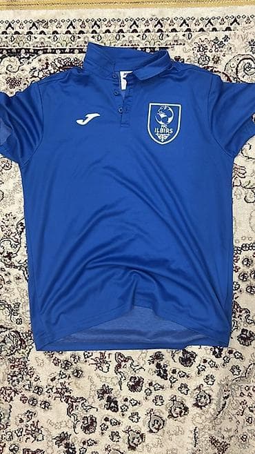 клубное: Мужская футболка, L, Joma, Новый, цвет - Синий, Самовывоз — 1