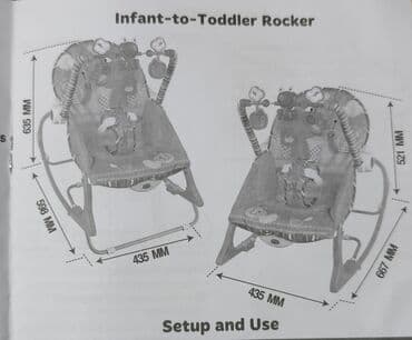 столы и стулья для кафе недорого: Удобный детский шезлонг-качалка с ярким дизайном, предназначенный для — 3