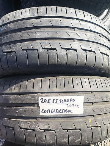 Шиналар: Шиналар 205 / 55 / R 16, Жай, Колдонулган, Жуп, Жеңил унаалар, Continental — 1