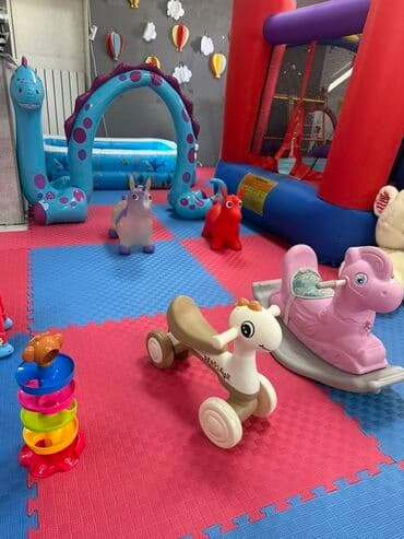 Детская игровая зона/мини‑парк для малышей - Надувные батуты с