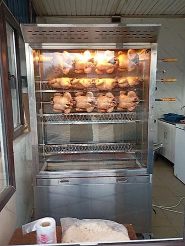 Газовый ротационный гриль для кур-гриль - Профессиональный тепловой