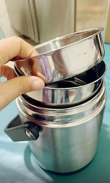 манты карыскан: Тамак-аш контейнери, түсү - Боз, Өзү алып кетүү — 2