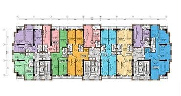 рассрочка от застройщика: 3 комнаты, 122 м², Элитка, 6 этаж, Готовая ПСО (под самоотделку) — 5
