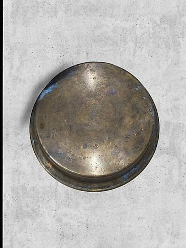 тибетская чаша: Латунный таз/миска из цельного металла. Описание: - Материал: латунь — 2