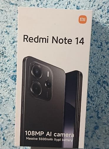 Redmi, Redmi Note 14, Б/у, 256 ГБ, цвет - Черный, 1 SIM
