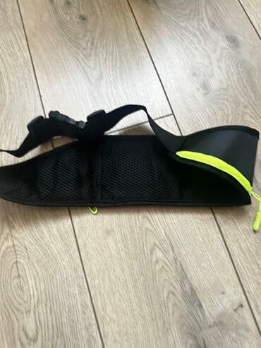 продать золотую цепочку: Поясная сумка черного цвета с яркими неоново-желтыми акцентами — 4