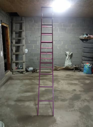 пуф трансформер: Металлическая лестница-трансформер (двухсекционная) - Материал — 2