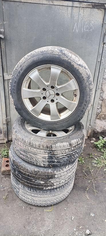 r16 mercedes: Колеса в сборе 225 / 55 / R 16, Лето, Б/у, Комплект, Легковые, Литые, отверстий - 5 — 1