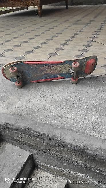 скейтборд завтра катать: Детский скейт, Классический, Б/у — 2