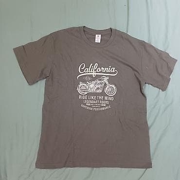 Футболки: Футболка UNIQLO с принтом “California 1976”. - Цвет: светло-бежевый — 3