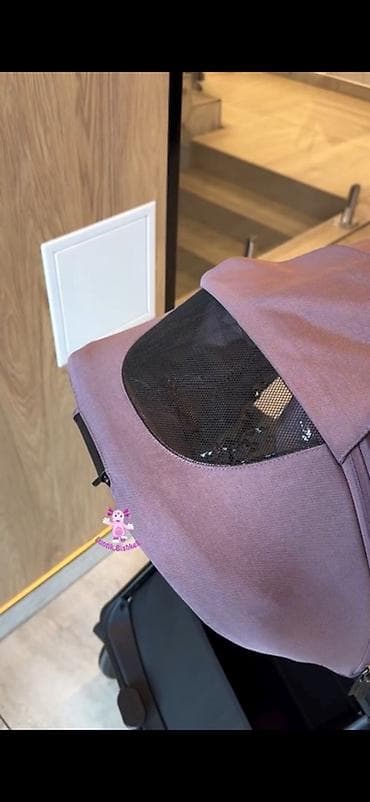 самокат дет: Коляска, Другой бренд, цвет - Фиолетовый, Новый — 6