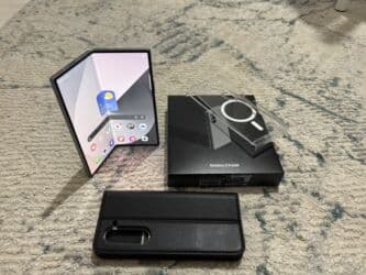 самсунг z fold 4: Samsung Galaxy Z Fold 6, Колдонулган, 256 ГБ, түсү - Күмүш, 2 SIM, eSIM — 1