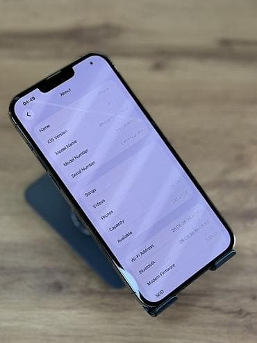 IPhone 13 Pro Max, Колдонулган, 256 ГБ, Графит, Коргоочу айнек, Каптама, 81 % — 9