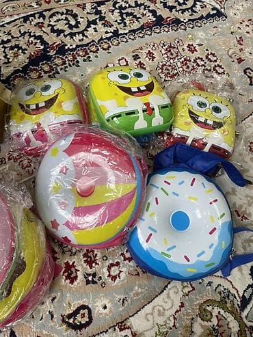 Детские рюкзаки с жёстким 3D‑корпусом Варианты дизайна: - Спанч Боб — 4