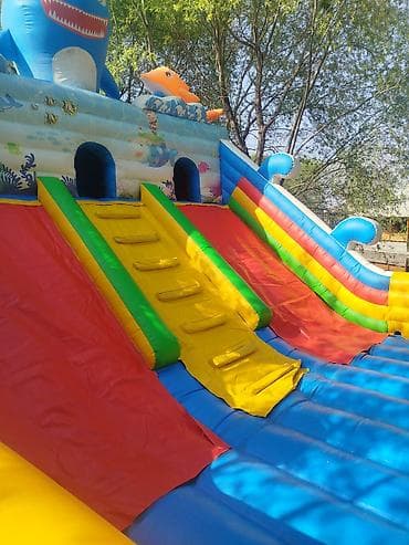 детские надувные батуты: Батут Надувной, Б/у — 4