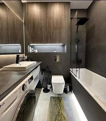 2 bedroom: 2 комнаты, Бишкек Парк ТРЦ Агентство недвижимости, Без подселения, от 6 месяцев, от 1 года, С мебелью полностью — 10