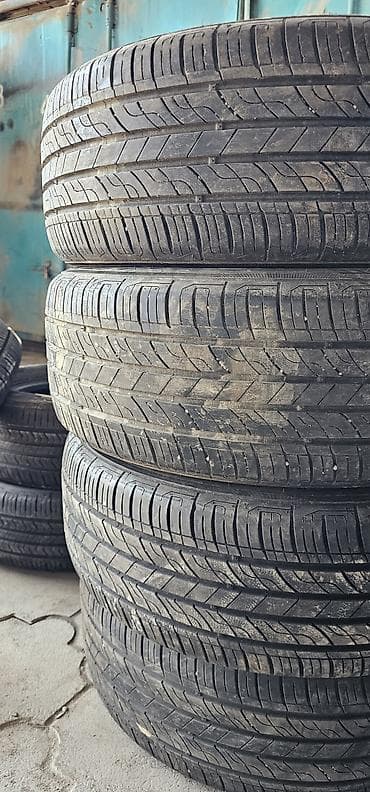 Шины 215 / 55 / R 17, Лето, Б/у, Комплект, Легковые, Корея, Kumho