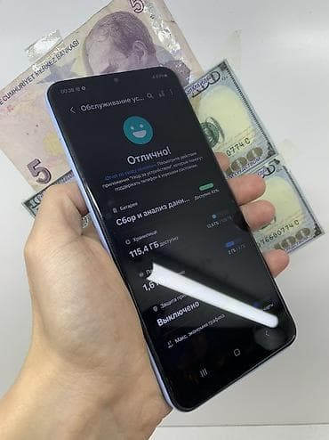 realme 13 plus: Samsung Galaxy A13, Б/у, 128 ГБ, цвет - Голубой, 1 SIM, 2 SIM — 4