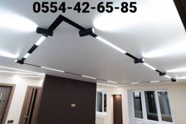 дополнительный свет: Керме шыптар Жылтырак, Жылтырабаган, 3D потолоктор Кепилдиги, Акысыз консультация, Акысыз ченөө — 6