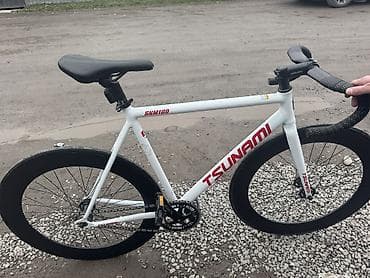 фикси: Шоссейный велосипед, Tsunami, Рама L (172 - 185 см), Б/у — 4