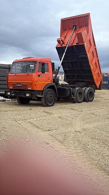 бетонный миксир: Самосвал КАМАЗ 6x4 с гидроподъёмом кузова 55111 год 2004 транзит в — 3