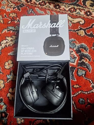 наушники с переводчиком: Marshall Major IV — беспроводные наушники с фирменным звуком Marshall — 2