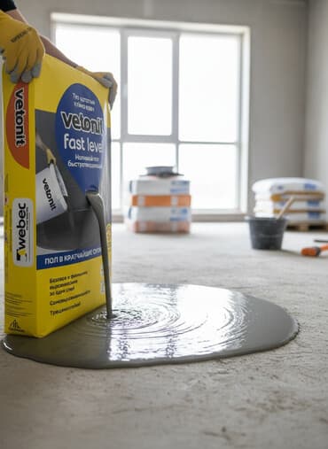 заливка пола: Быстротвердеющий наливной пол Vetonit Fast Level предназначен для — 1