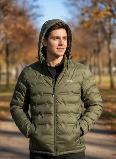 Куртки: Продается новая тонкая Мужская куртка Jeep Spirit - Цвет: хаки — 2