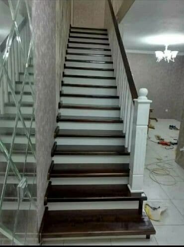 фасадные работы под ключ: Лестница тепкич ступенька лестницы заказ алабыз баардык турун жазайбыз — 17