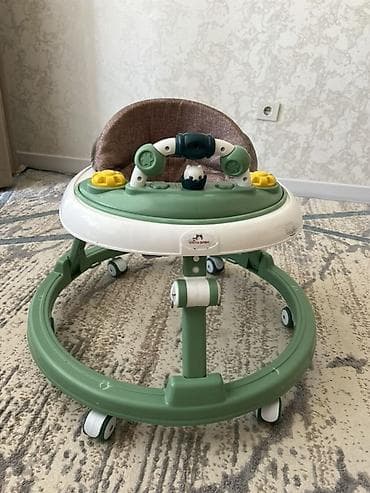 Детские ходунки с игровой панелью - Круглая устойчивая база с