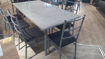 кухонный стол и стулья купить недорого: Кухонный стол и стул, Новый, Самовывоз, цвет - Коричневый — 3