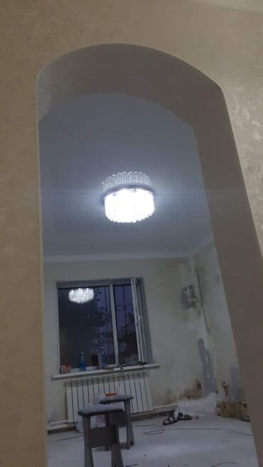 шпатель для натяжных потолков: Керме шыптар Жылтырак, Жылтырабаган, 3D потолоктор Монтаждоо, Кепилдиги, Демонтаждоо — 19