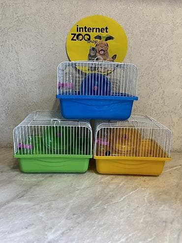 Үй жаныбарлары үчүн товарлар: Продаются клетки для хомячков, кроликов, морских свинок, Есть — 9