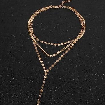 свадебное платье трансформер 2 в 1: Колье, цепочка Ц мульти - цепочка, ожерелье, украшение на шею для — 3