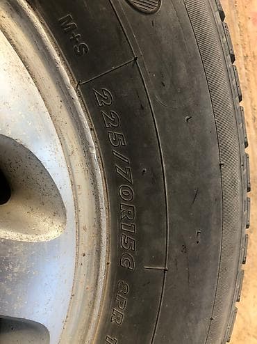 7 5j: Колеса в сборе 225 / 70 / R 15, Всесезонная, Б/у, 1 шт, Легкий коммерческий транспорт (C/LT), Литые, отверстий - 6 — 5