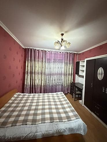 osh flat: 2 комнаты, Кок-Жар мкр Семейным, от 6 месяцев, С мебелью полностью — 1
