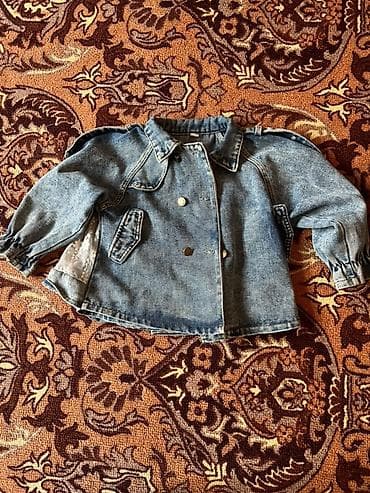 соболь шуба: Детская джинсовая куртка - Материал: плотный деним (джинса). - Цвет — 1