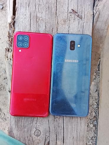 Техника и электроника: Два смартфона Samsung. 1) Samsung Galaxy A12 (красный) - Четыре — 2
