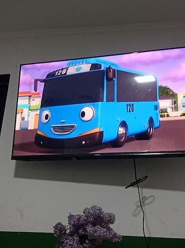 Телевизор VISIN LED, диагональ примерно 43–50". Тонкая рамка