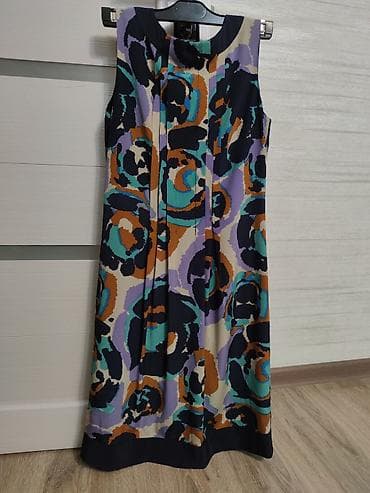 женское платье футляр: Повседневное платье, Лето, Шелк, Футляр, S — 1