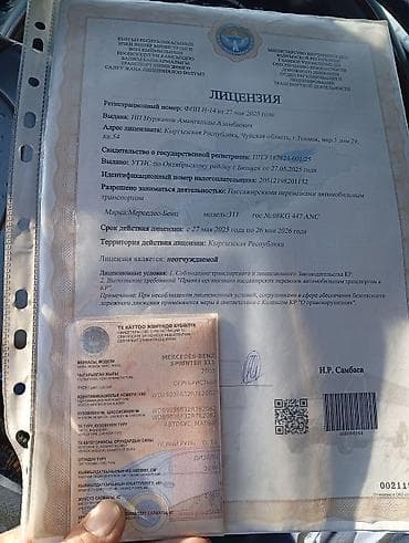 mercedes class: Пассажирский микроавтобус Mercedes-Benz (серебристый) для перевозок и — 6